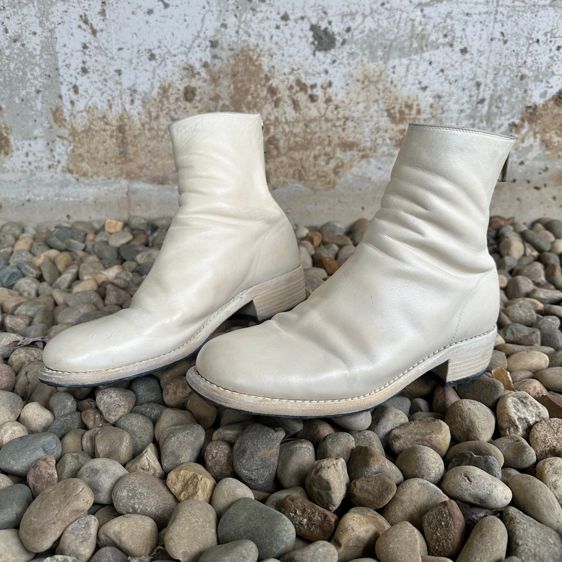 986 Horse Leather Back Zip Boots  Shoes 269archive