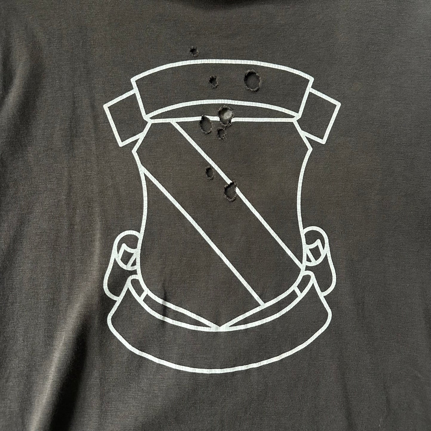 AW01 ‘Standards’ Distressed Shield Tee   269archive