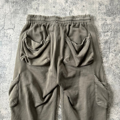 SS05 “Nightcrawler” Distressed Cargo Capri Shorts  Pants 269archive