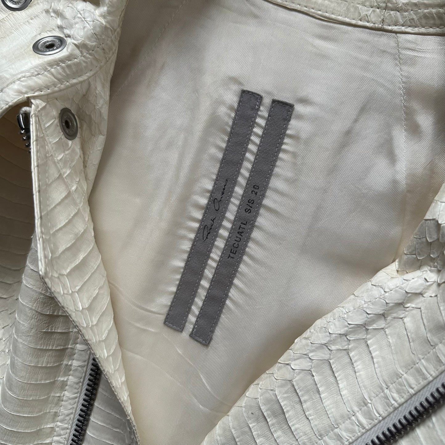 SS20 ‘Tecuatl’ Snakeskin Leather Jacket