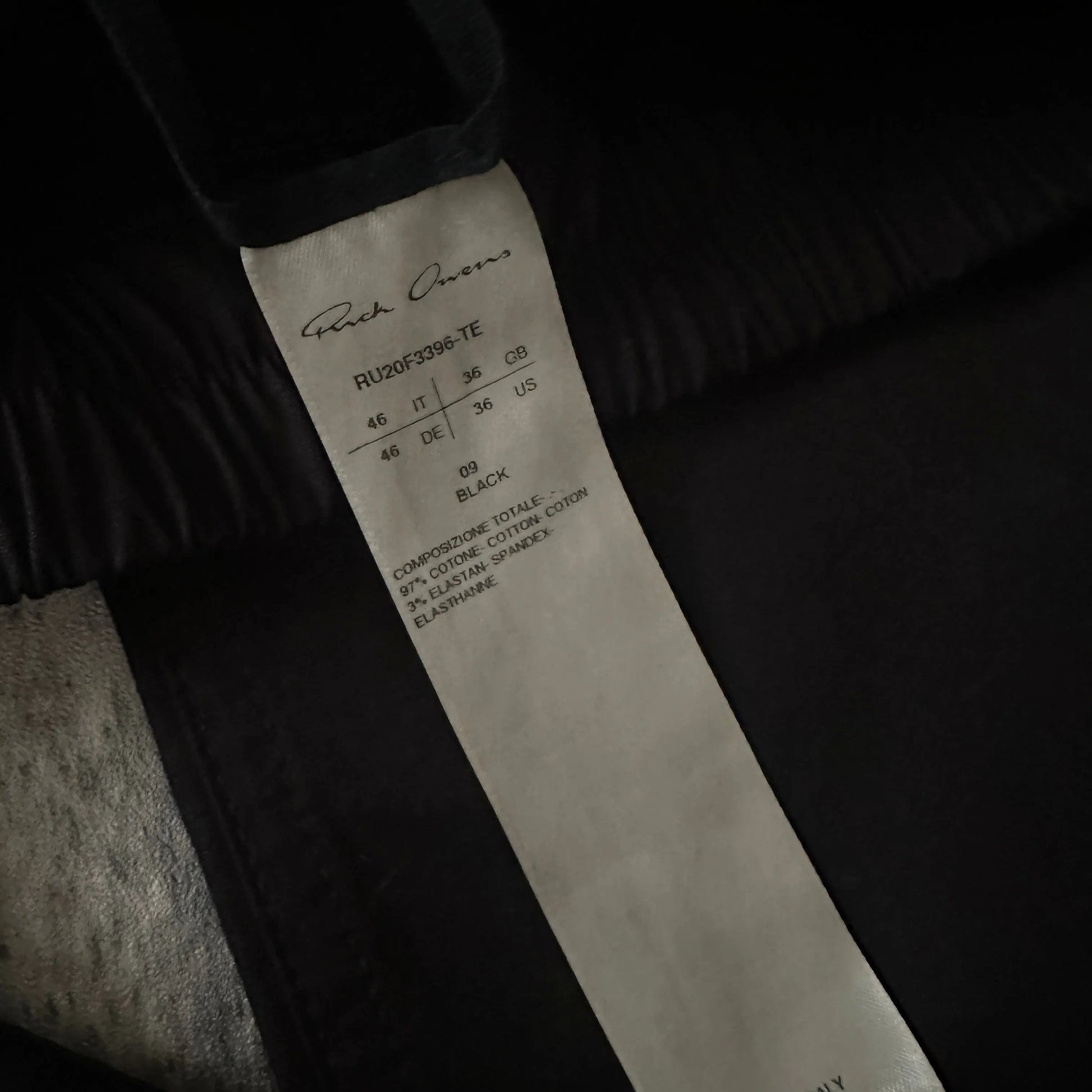 FW20 Rick Owens “Performa” Paneled Cargo Joggers - 269archive