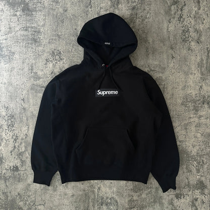 FW23 Supreme Black Box Logo Hoodie - 269archive