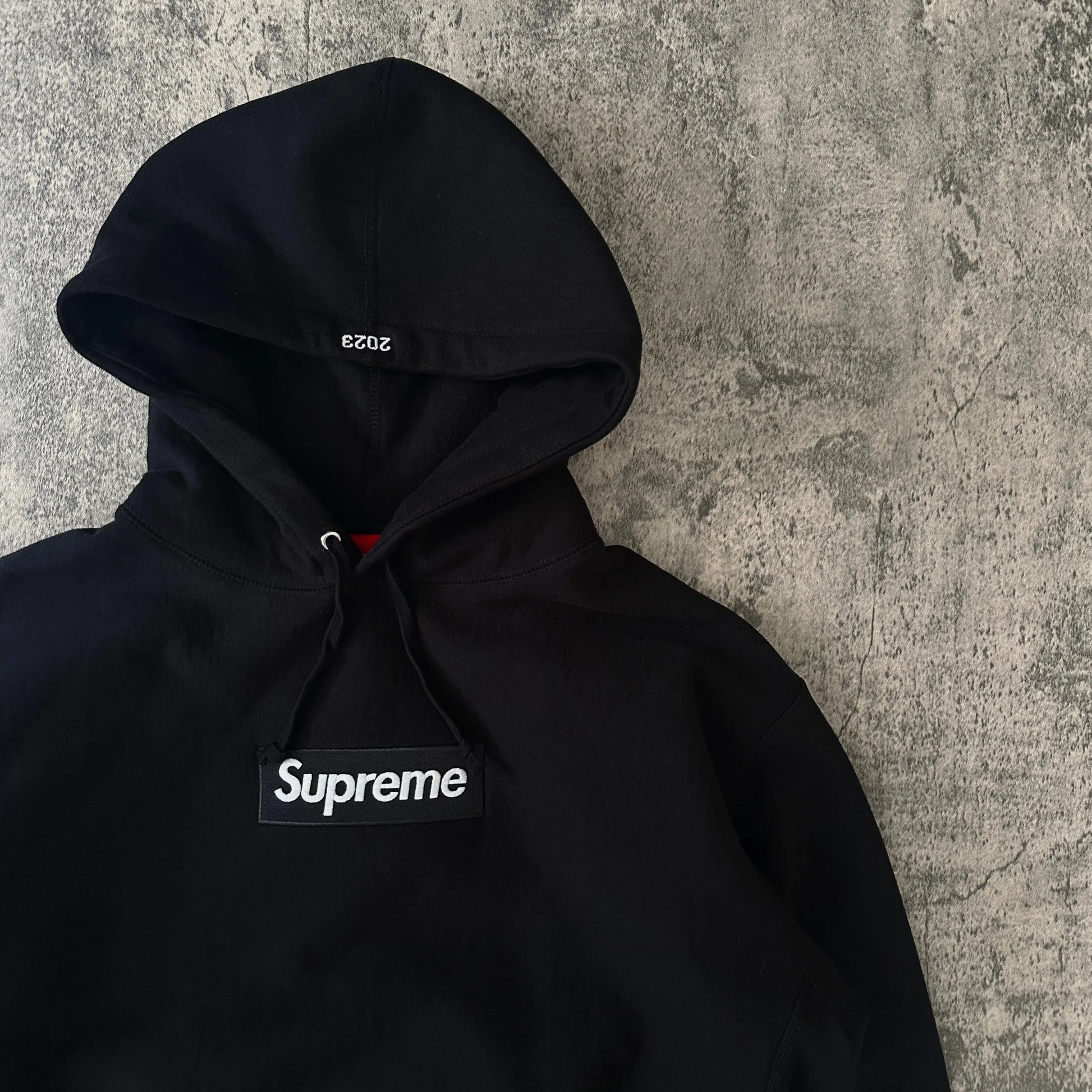 FW23 Supreme Black Box Logo Hoodie - 269archive