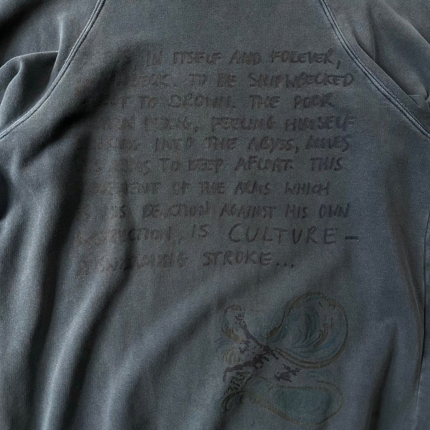 AW04 ‘Waves’ Shipwreck Poem Crewneck   269archive