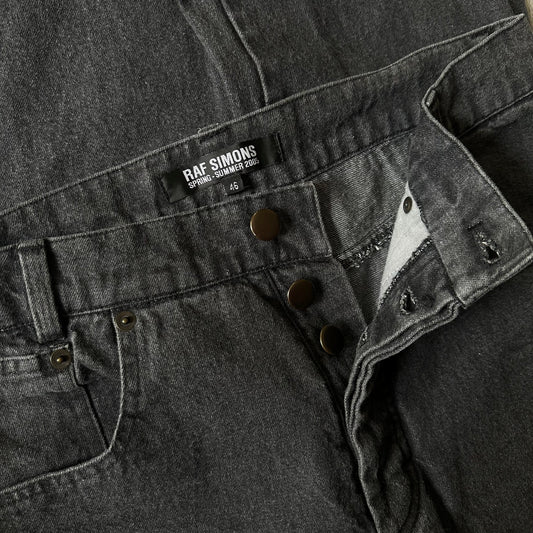 SS05 “History of My World” Washed Charcoal Denim  Pants 269archive