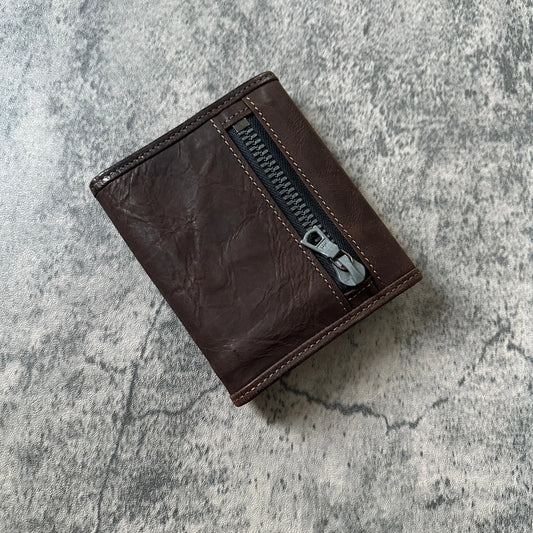 Isamu Katayama Backlash “Button-Snap” Leather Wallet - 269archive