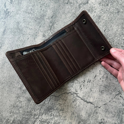 Isamu Katayama Backlash “Button-Snap” Leather Wallet - 269archive