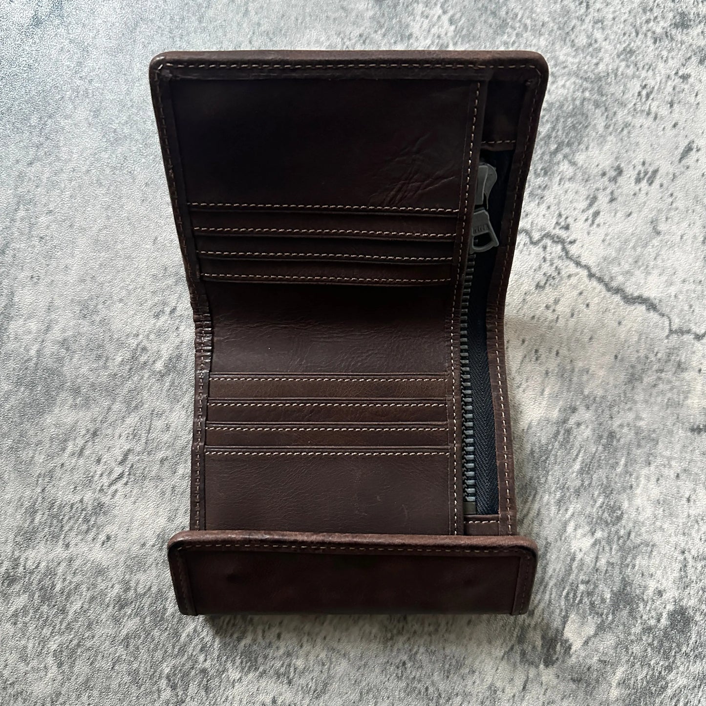 Isamu Katayama Backlash “Button-Snap” Leather Wallet - 269archive