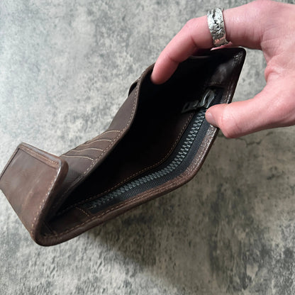 Isamu Katayama Backlash “Button-Snap” Leather Wallet - 269archive