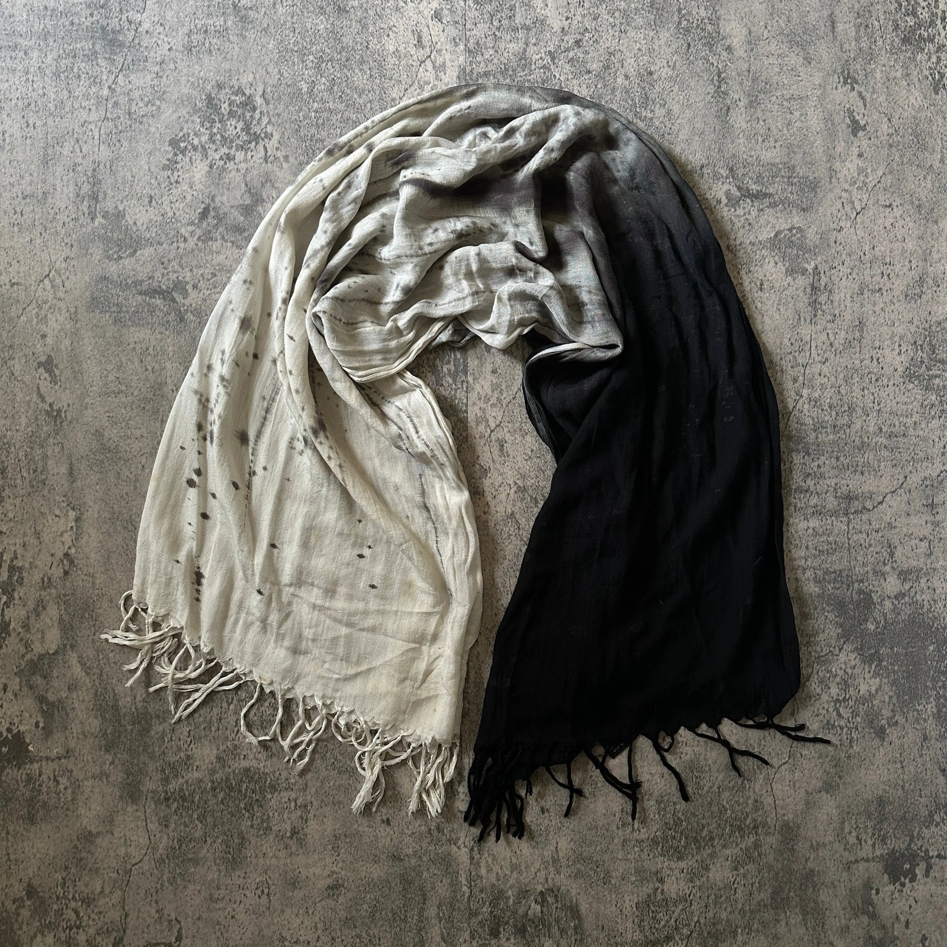 L.G.B. “Burn & Ash” Fringe Scarf - 269archive