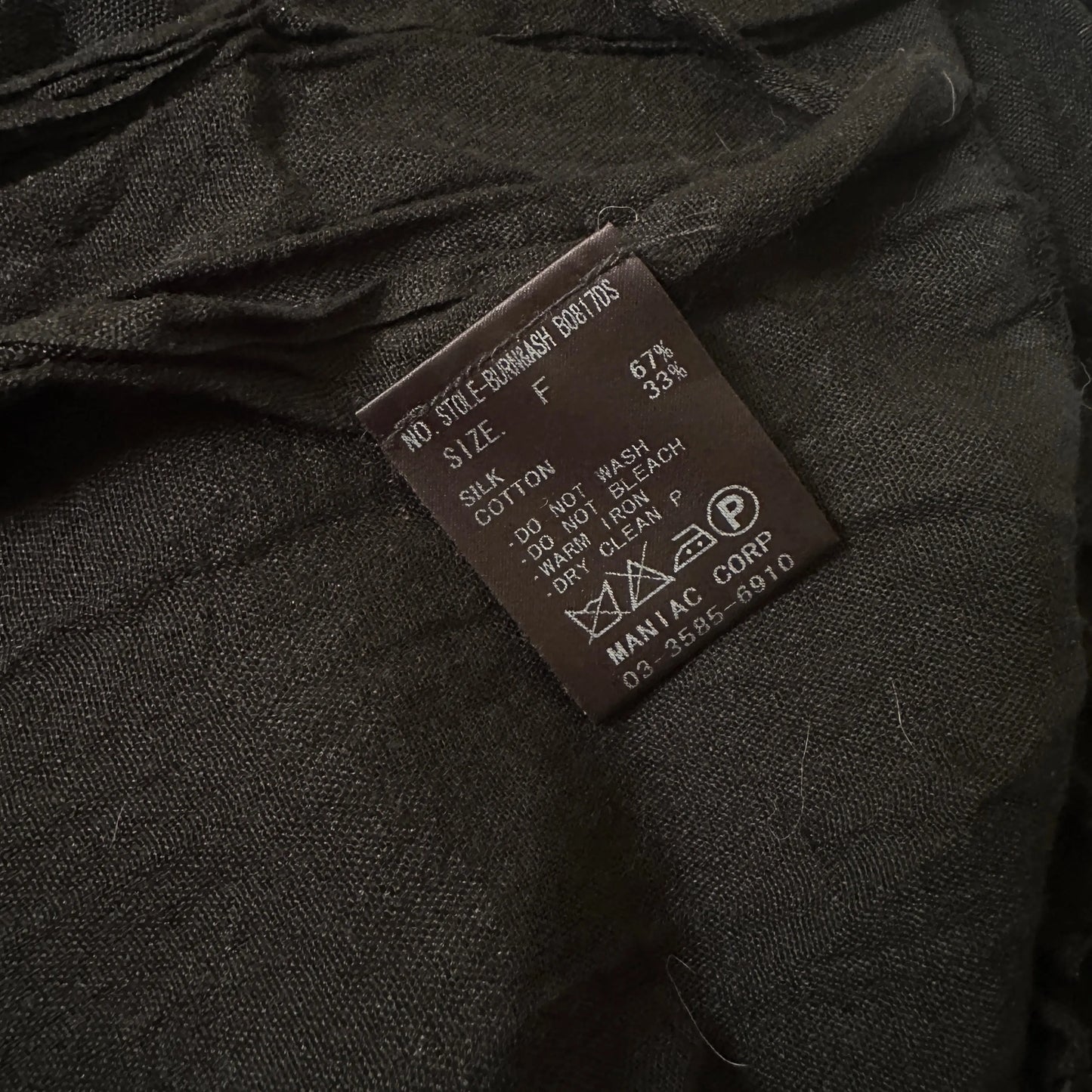 L.G.B. “Burn & Ash” Fringe Scarf - 269archive