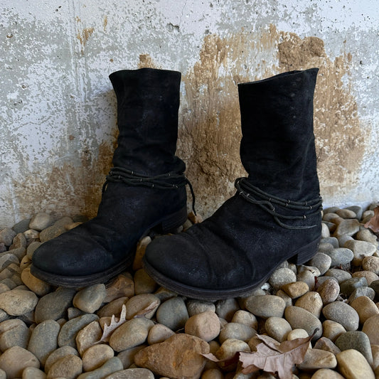 M.A+ by Maurizio Amadei “SW 1R2” Reverse Calf Leather Boots - 269archive