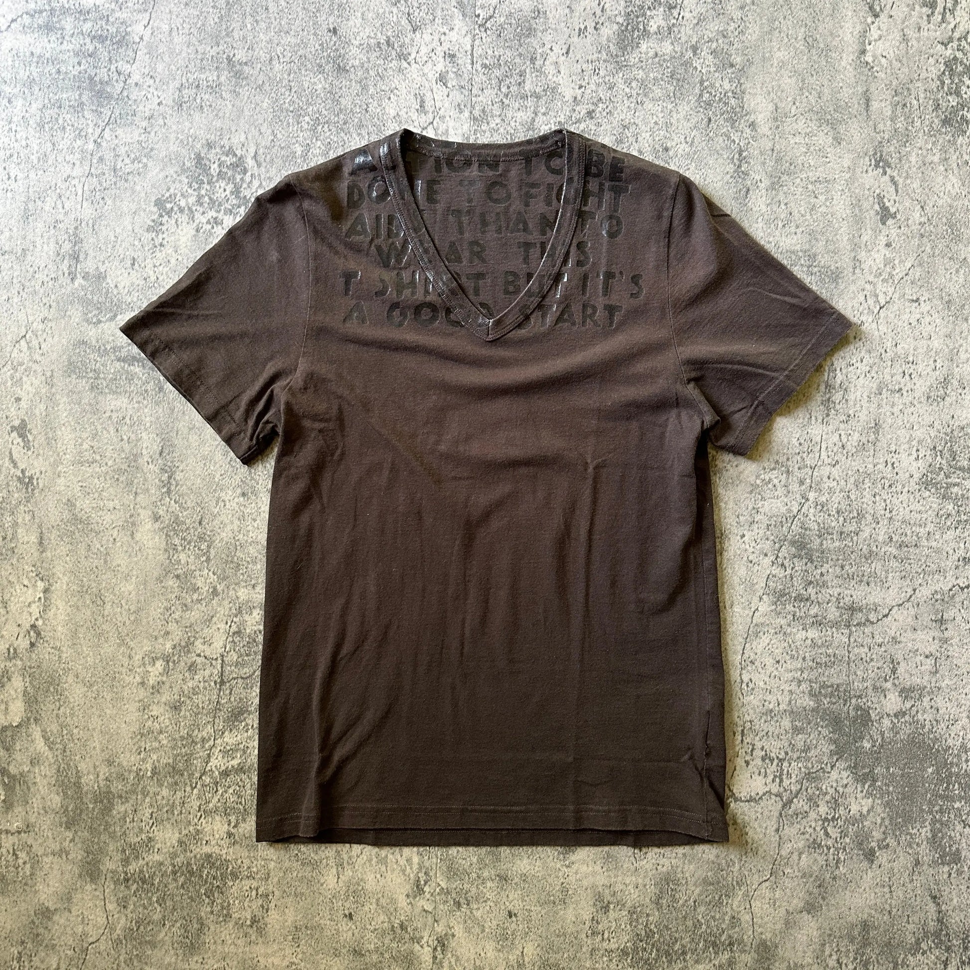 Maison Margiela “AIDS Awareness” Brown/Black Tee - 269archive