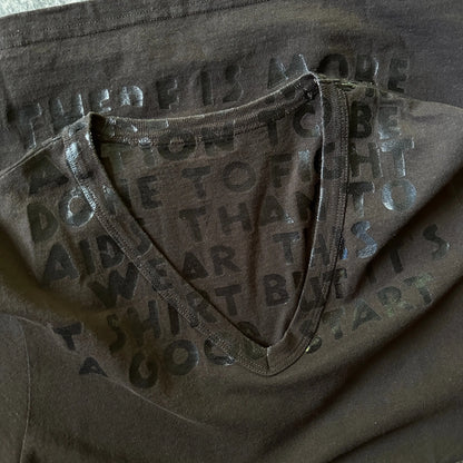 Maison Margiela “AIDS Awareness” Brown/Black Tee - 269archive