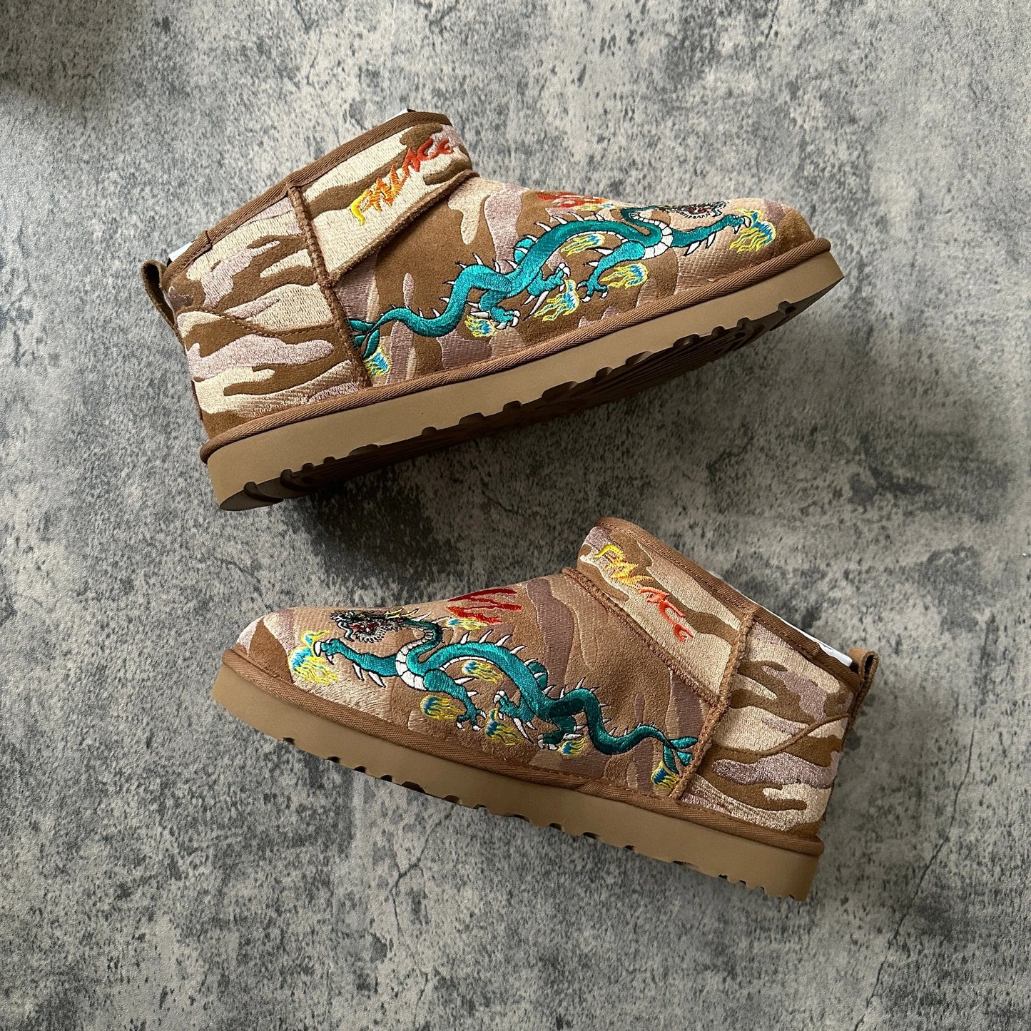 Palace x Ugg “Tigers and Dragons” Chestnut Ultra Mini Boot - 269archive