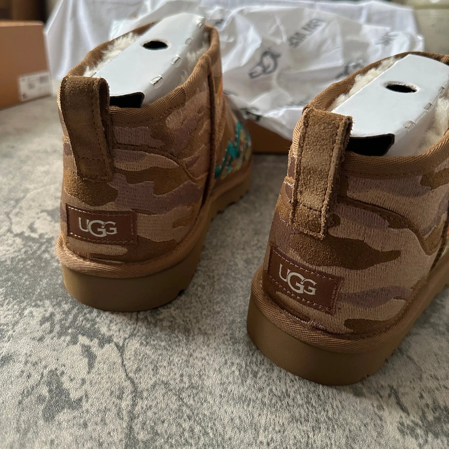 Palace x Ugg “Tigers and Dragons” Chestnut Ultra Mini Boot - 269archive