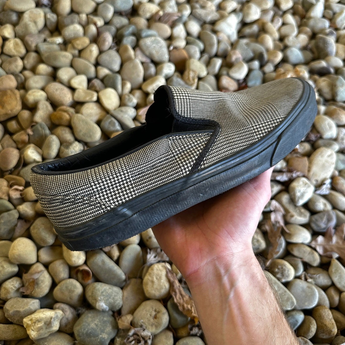 SS05 Number (N)ine “Nightcrawler” Houndstooth Slip-Ons - 269archive