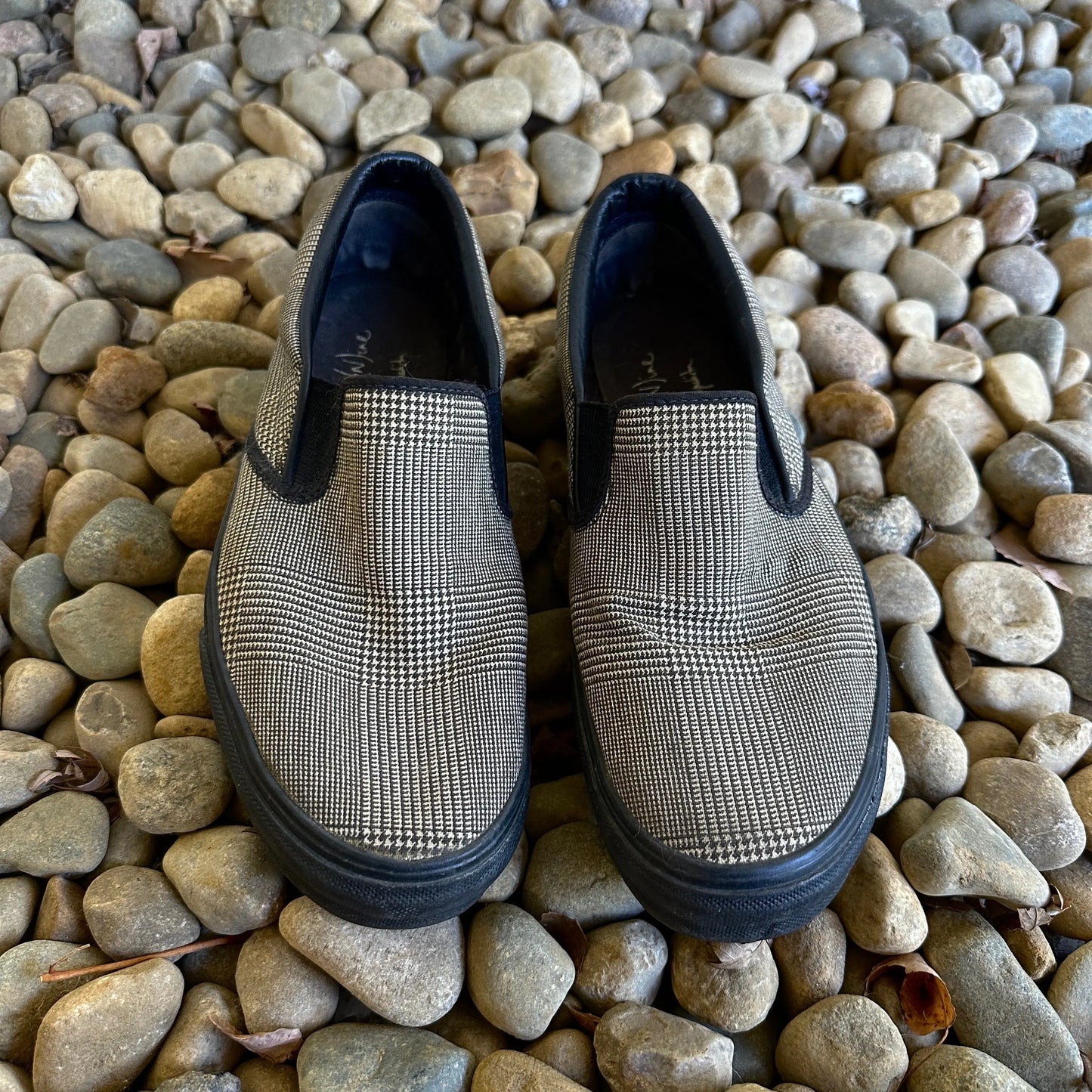 SS05 Number (N)ine “Nightcrawler” Houndstooth Slip-Ons - 269archive