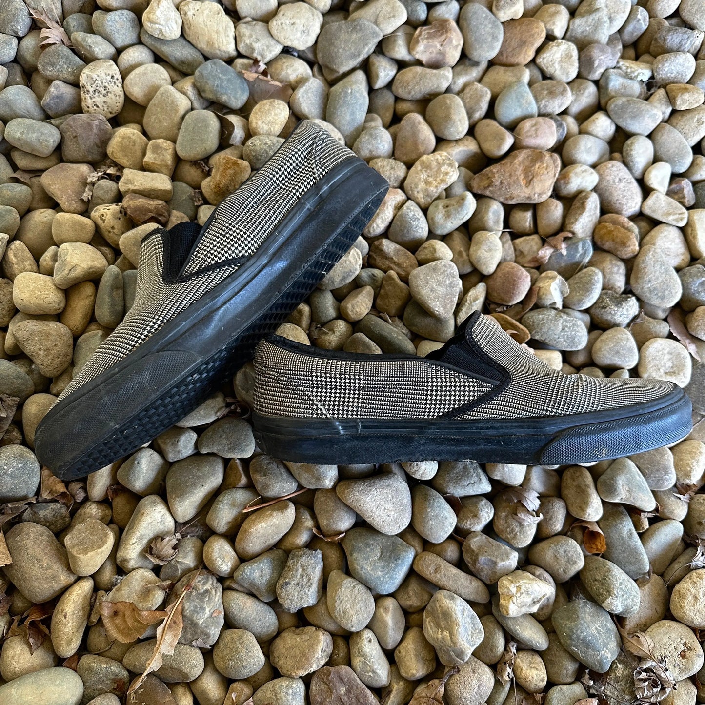 SS05 Number (N)ine “Nightcrawler” Houndstooth Slip-Ons - 269archive