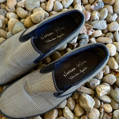 SS05 Number (N)ine “Nightcrawler” Houndstooth Slip-Ons - 269archive