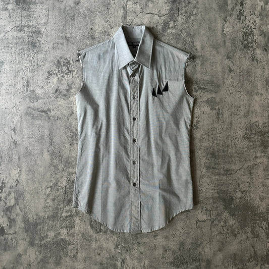 SS05 Raf Simons “History of the World” Cut-Off Shirt - 269archive