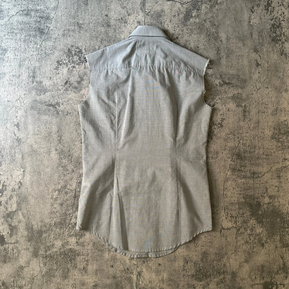 SS05 Raf Simons “History of the World” Cut-Off Shirt - 269archive