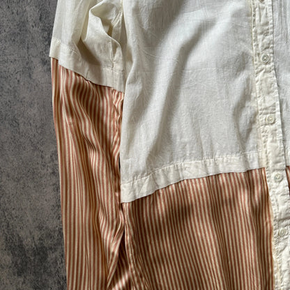 SS08 Ann Demeulemeester Runway “Striped Silk” Layered Button-Up - 269archive