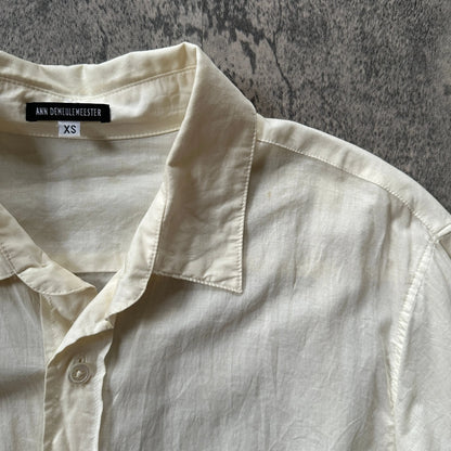 SS08 Ann Demeulemeester Runway “Striped Silk” Layered Button-Up - 269archive