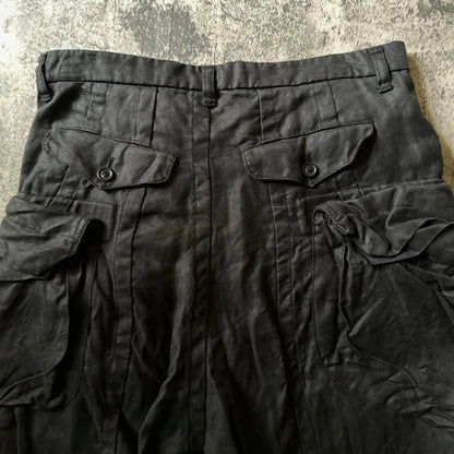 SS12 Julius_7 “Bumboo Twill” Gas Mask Cargo Shorts - 269archive