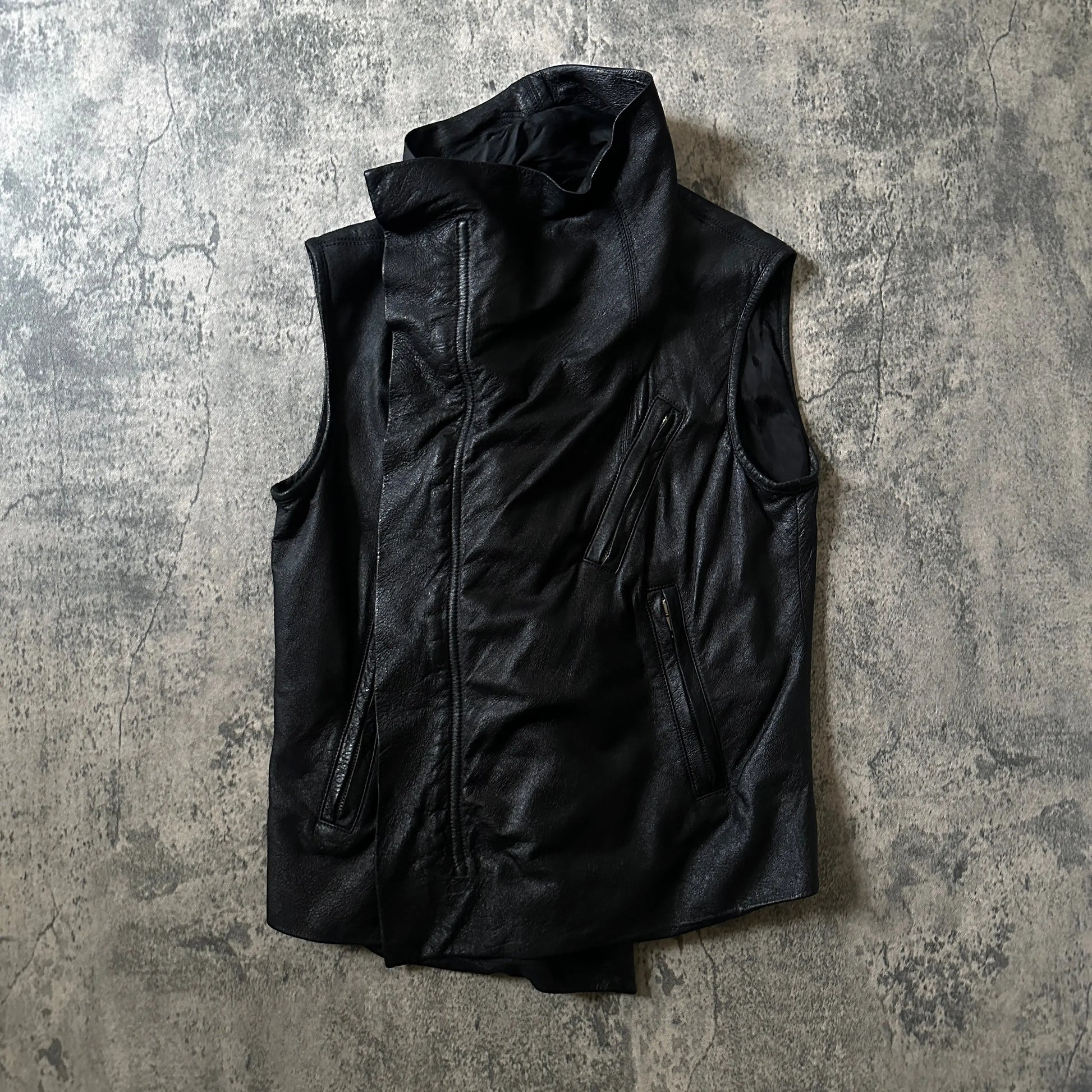 SS12 Rick Owens Women’s Runway “Naska” Lambskin Vest - 269archive