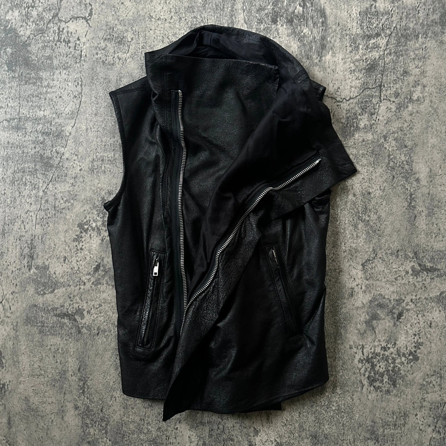 SS12 Rick Owens Women’s Runway “Naska” Lambskin Vest - 269archive