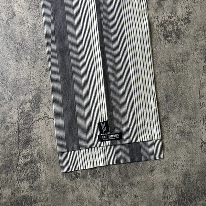 SS2002 Raf Simons Striped Cotton Scarf - 269archive