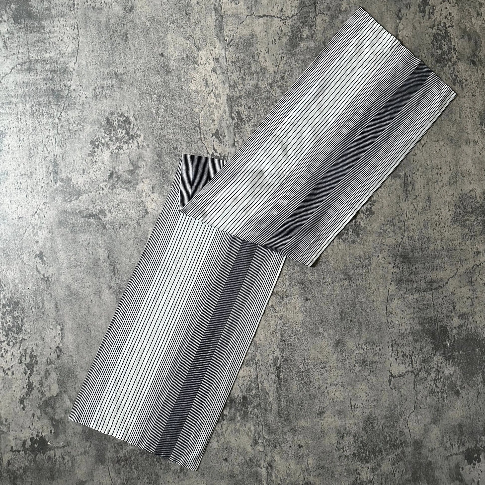 SS2002 Raf Simons Striped Cotton Scarf - 269archive