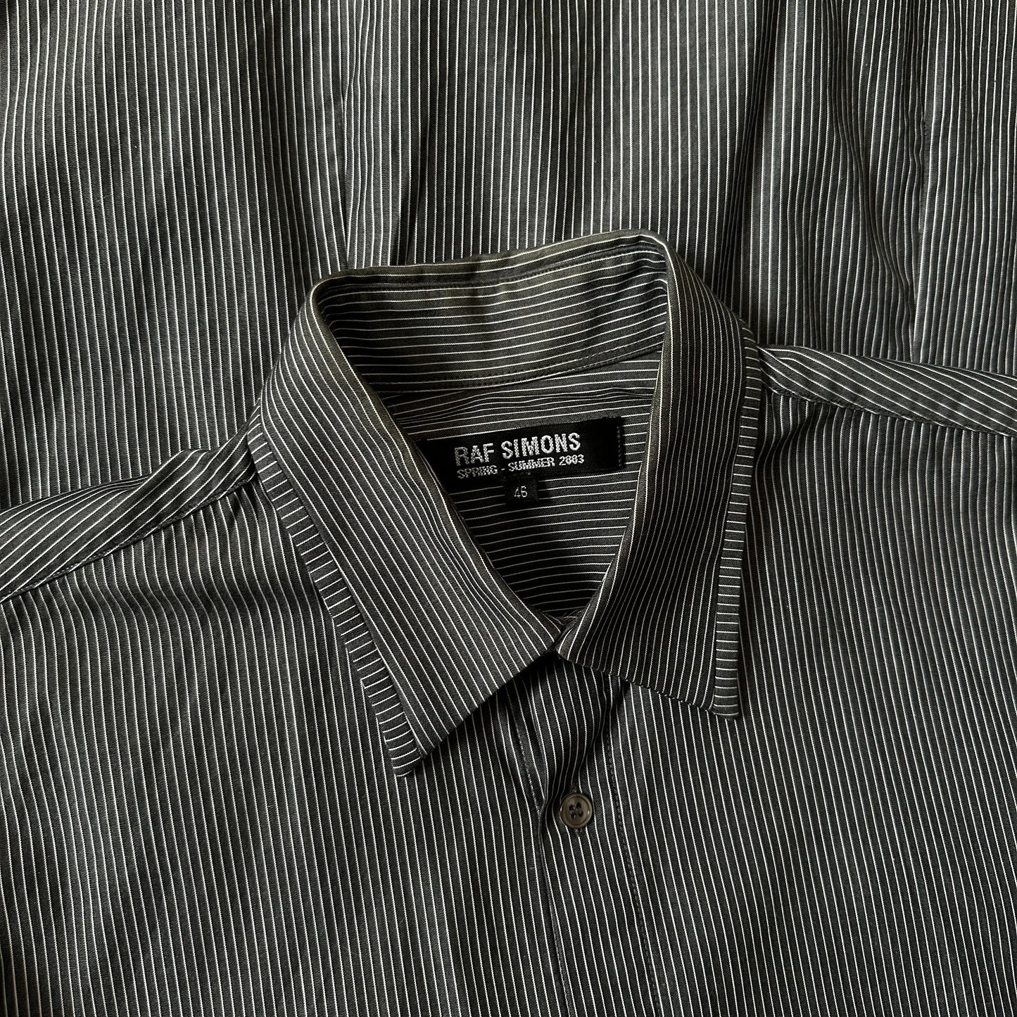 SS2003 Raf Simons “Consumed” Striped Silk Shirt - 269archive