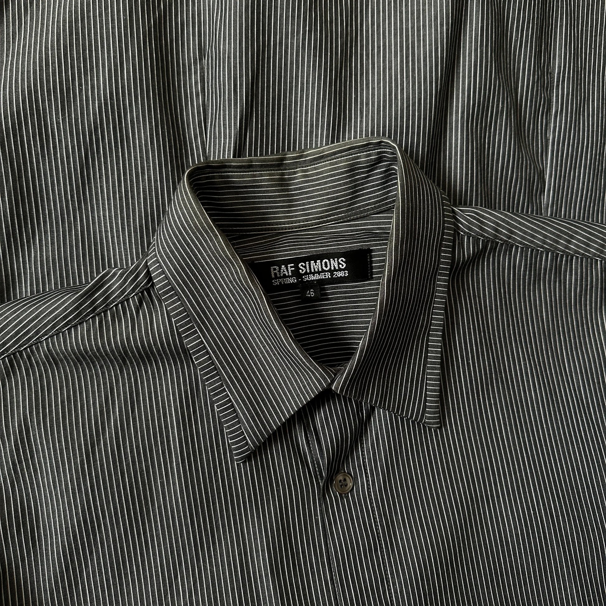 SS2003 Raf Simons “Consumed” Striped Silk Shirt - 269archive