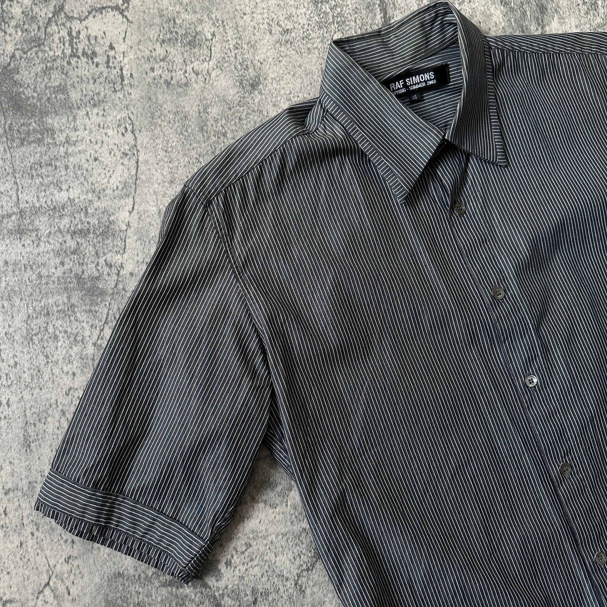 SS2003 Raf Simons “Consumed” Striped Silk Shirt - 269archive