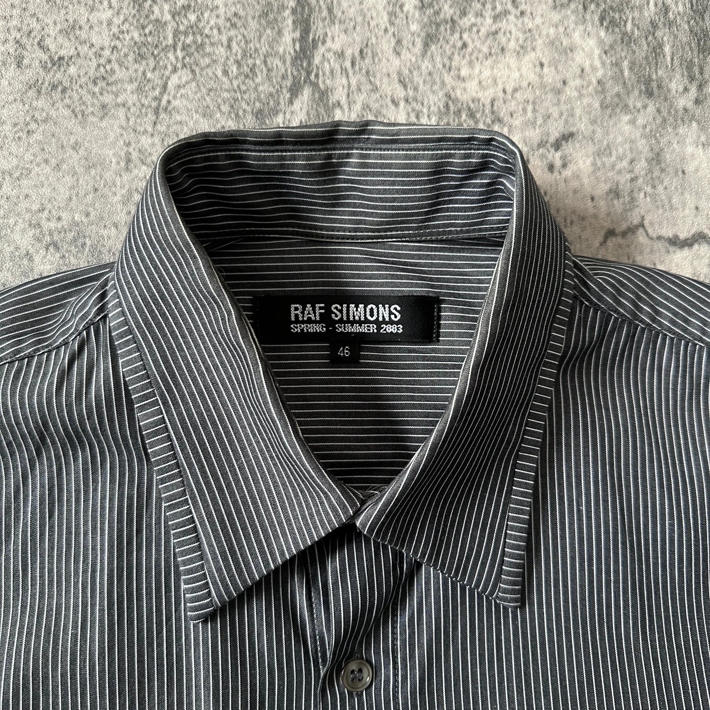 SS2003 Raf Simons “Consumed” Striped Silk Shirt - 269archive