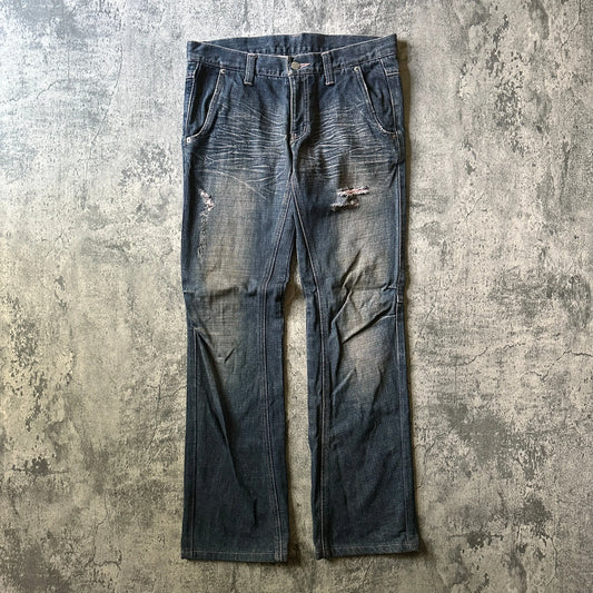 Tornado Mart Pink-Dyed Bootcut Denim - 269archive