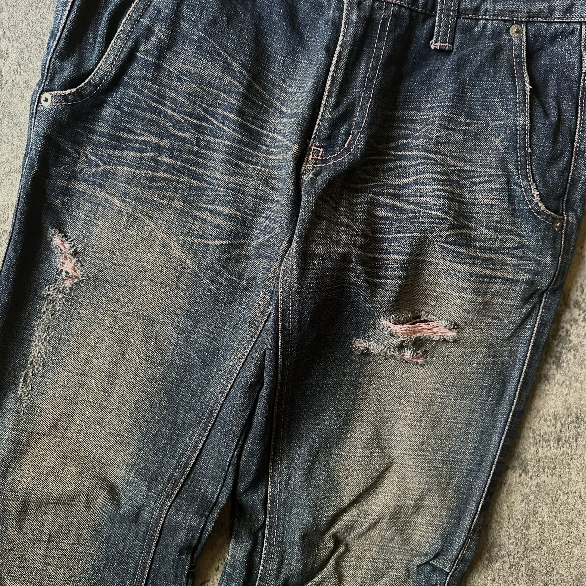 Tornado Mart Pink-Dyed Bootcut Denim - 269archive