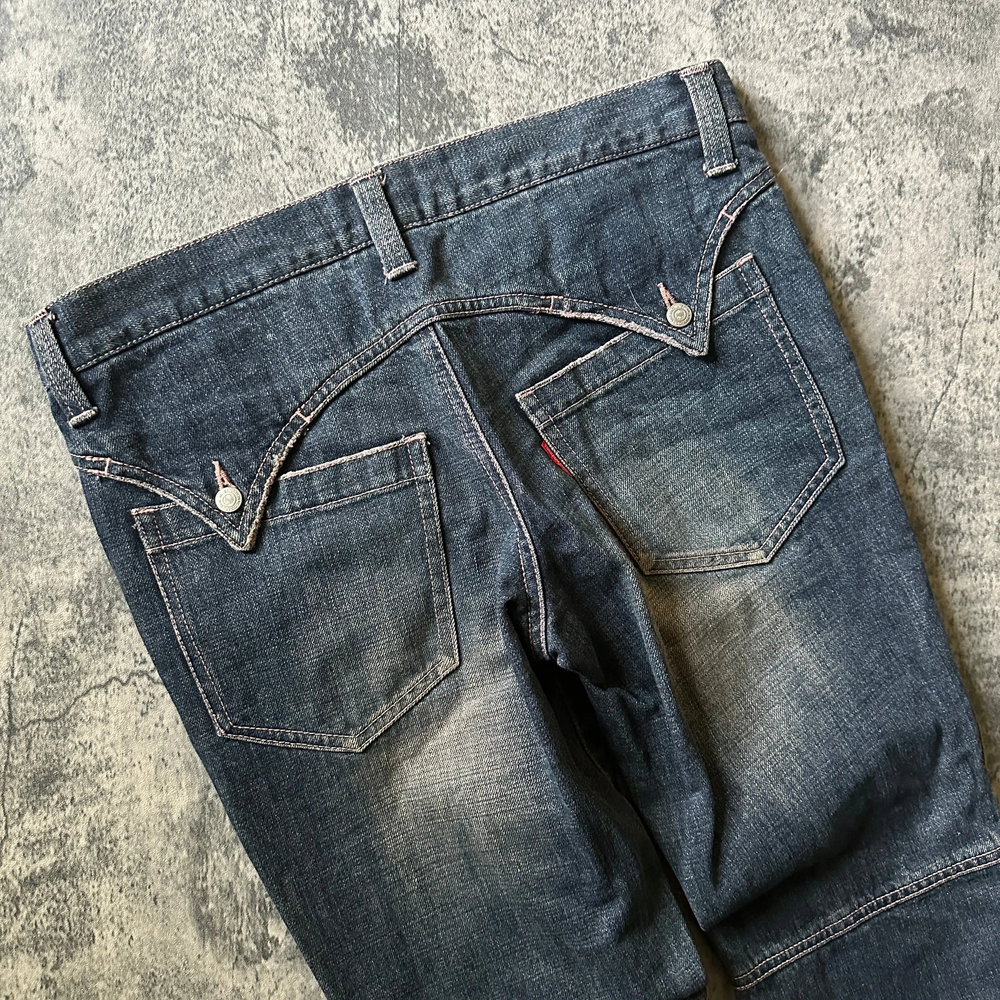 Tornado Mart Pink-Dyed Bootcut Denim - 269archive