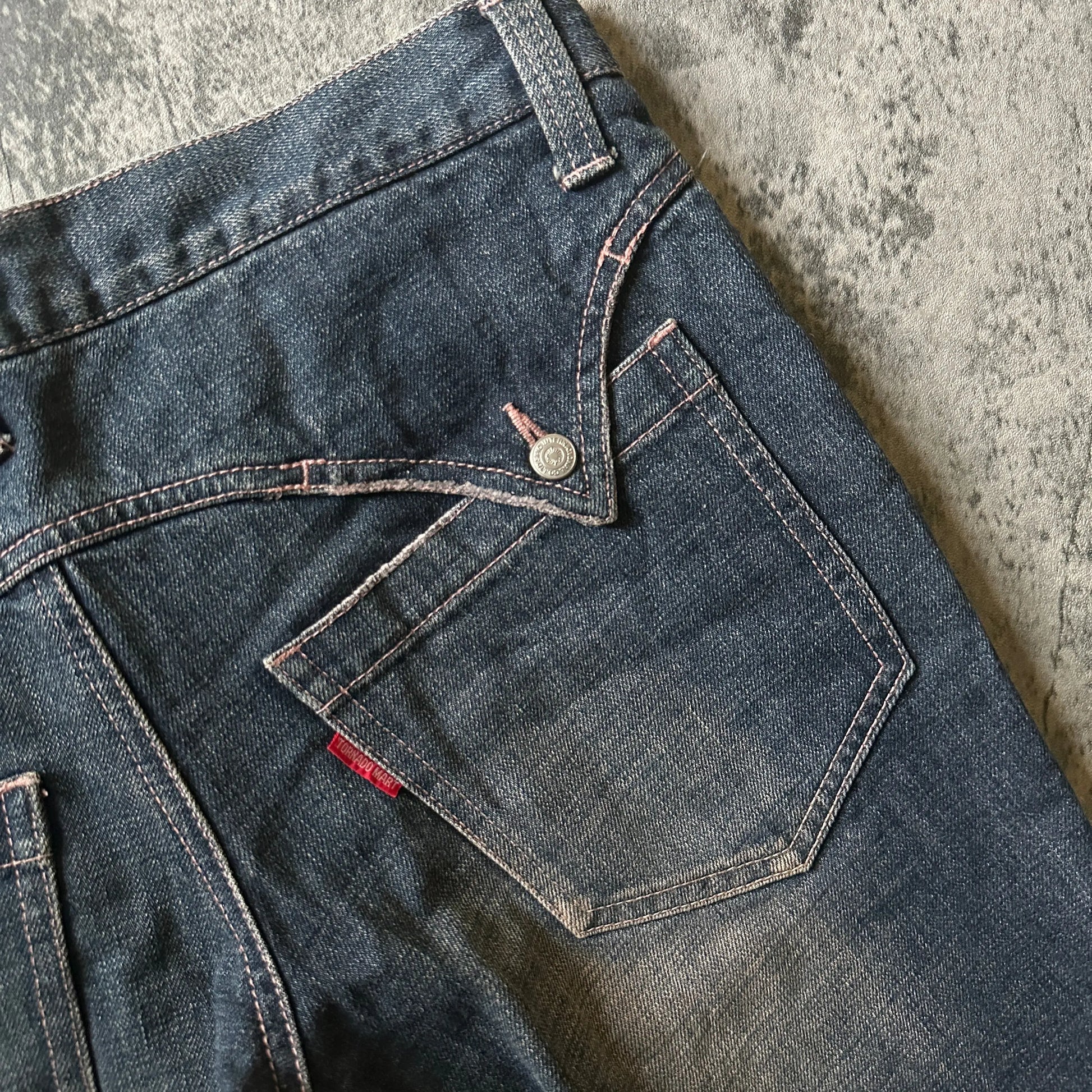 Tornado Mart Pink-Dyed Bootcut Denim - 269archive