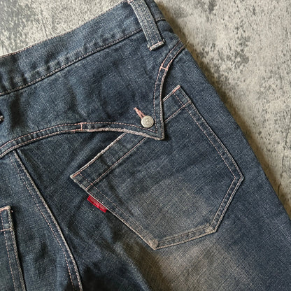 Tornado Mart Pink-Dyed Bootcut Denim - 269archive
