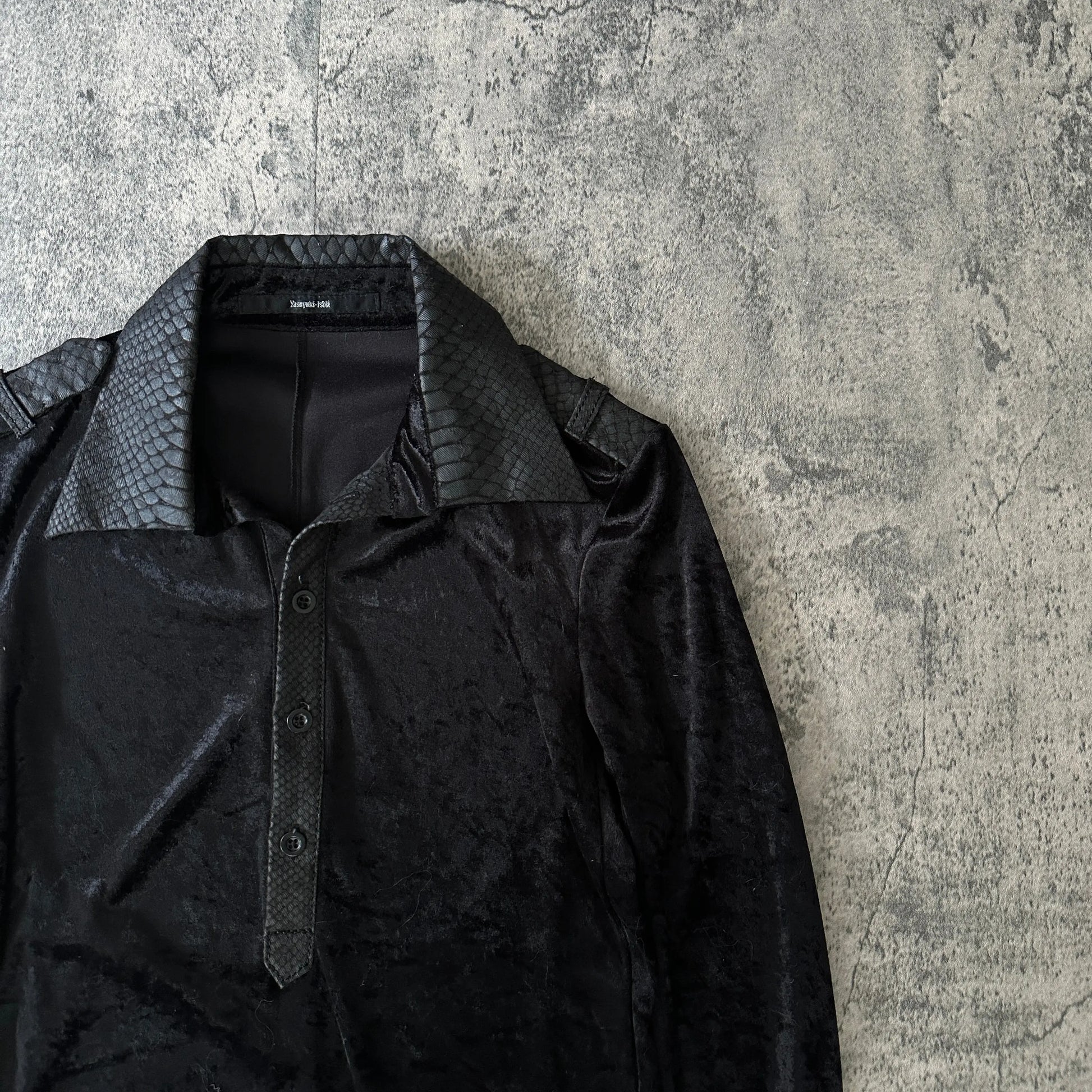 Yasuyuki Ishii “Velvet Python” Collared Shirt - 269archive