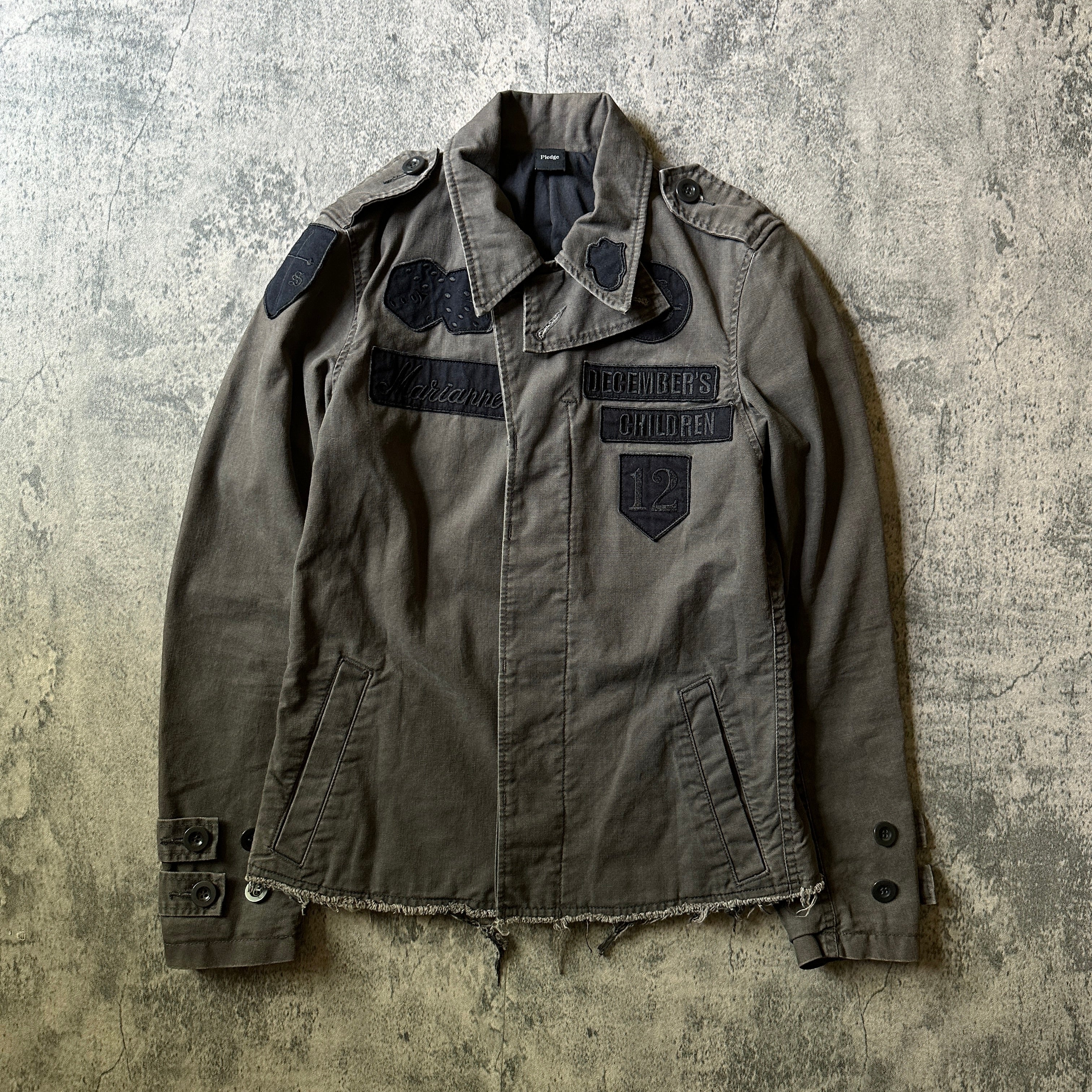 Pledge “Rolling Stones” Patch Military Jacket