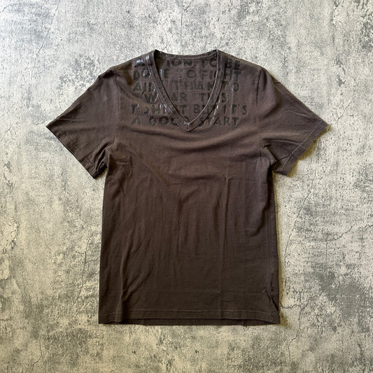 Maison Margiela “AIDS Awareness” Brown/Black Tee