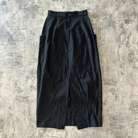 AD1992 Comme des Garçons Pinstripe Slit Skirt - 269archive