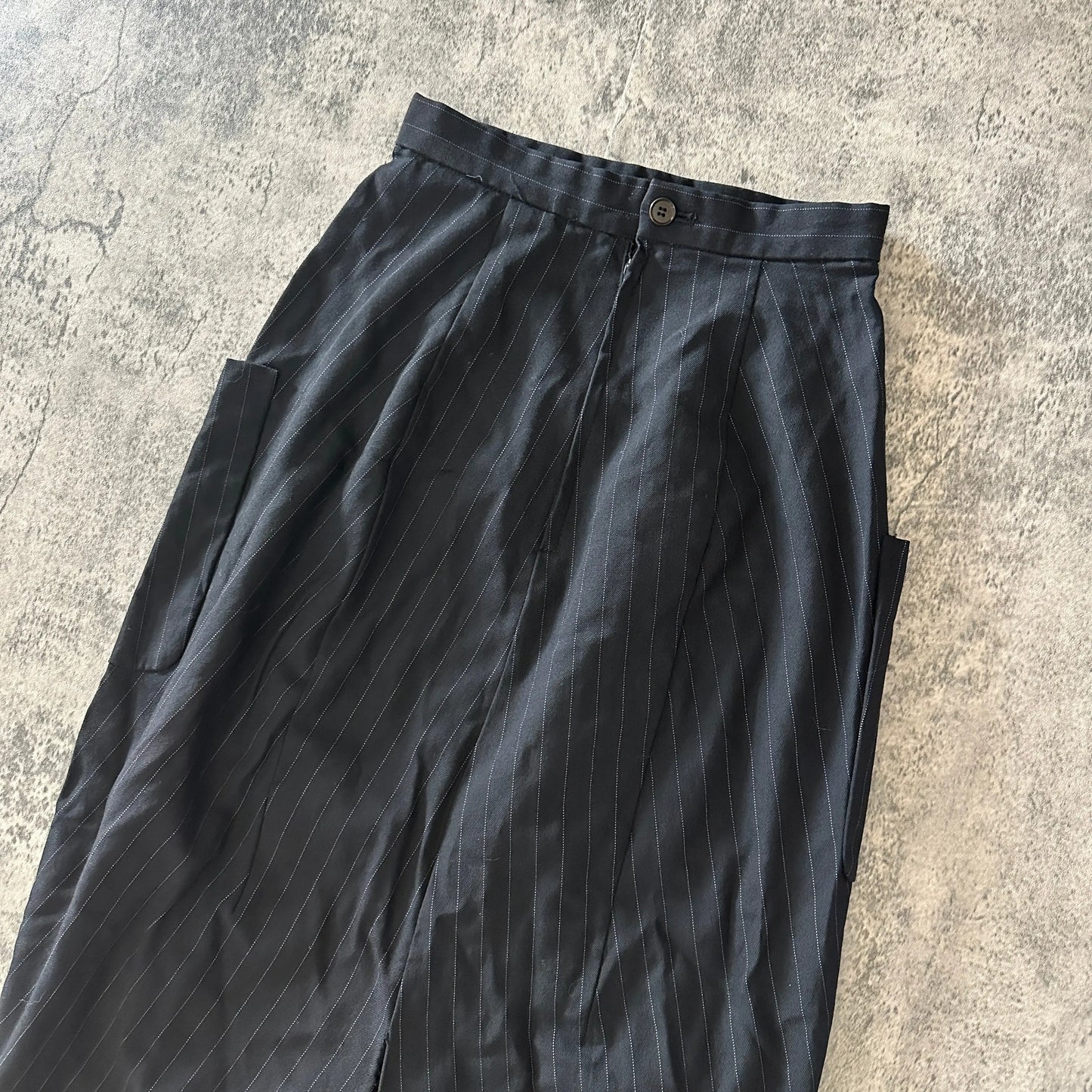 AD1992 Comme des Garçons Pinstripe Slit Skirt - 269archive