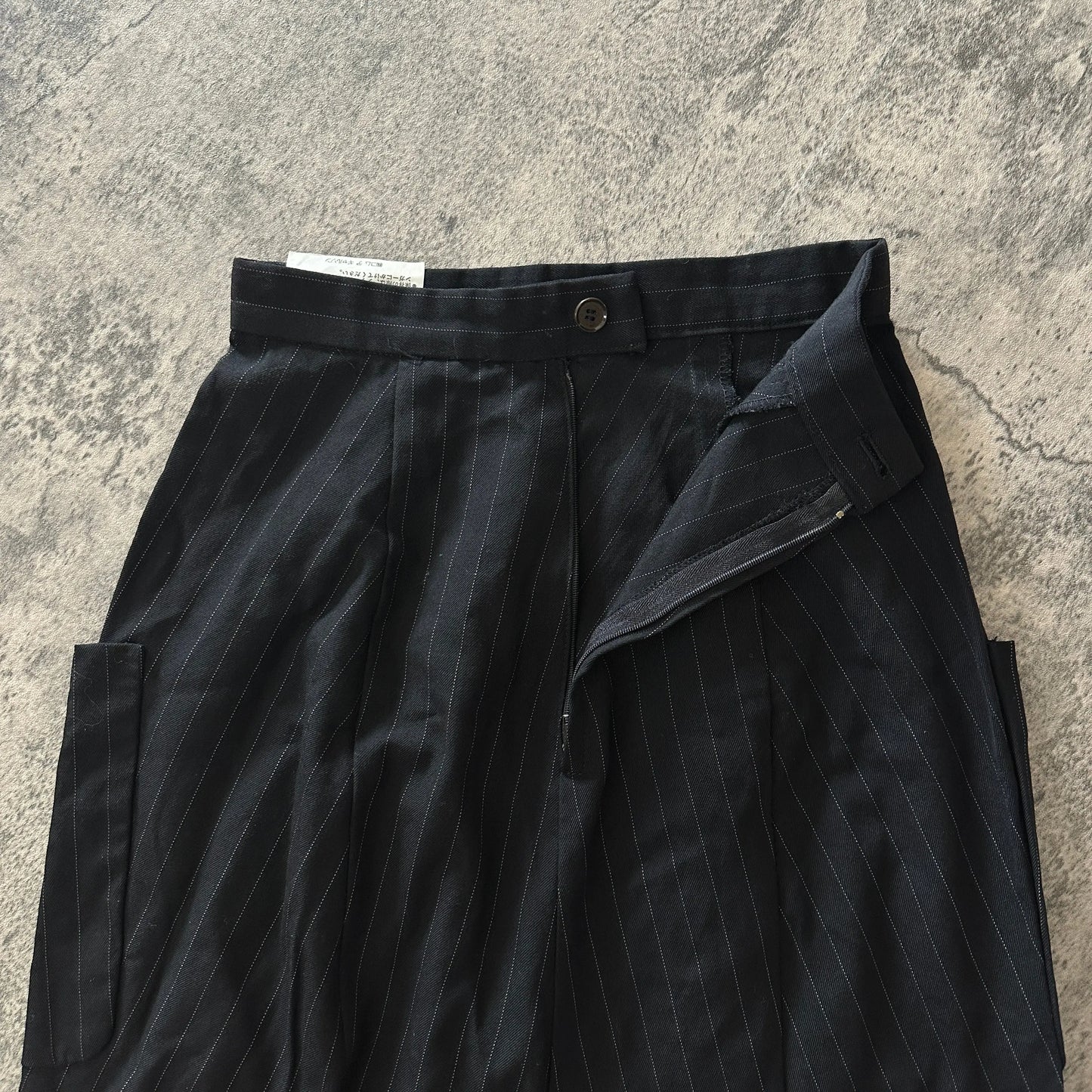 AD1992 Comme des Garçons Pinstripe Slit Skirt - 269archive