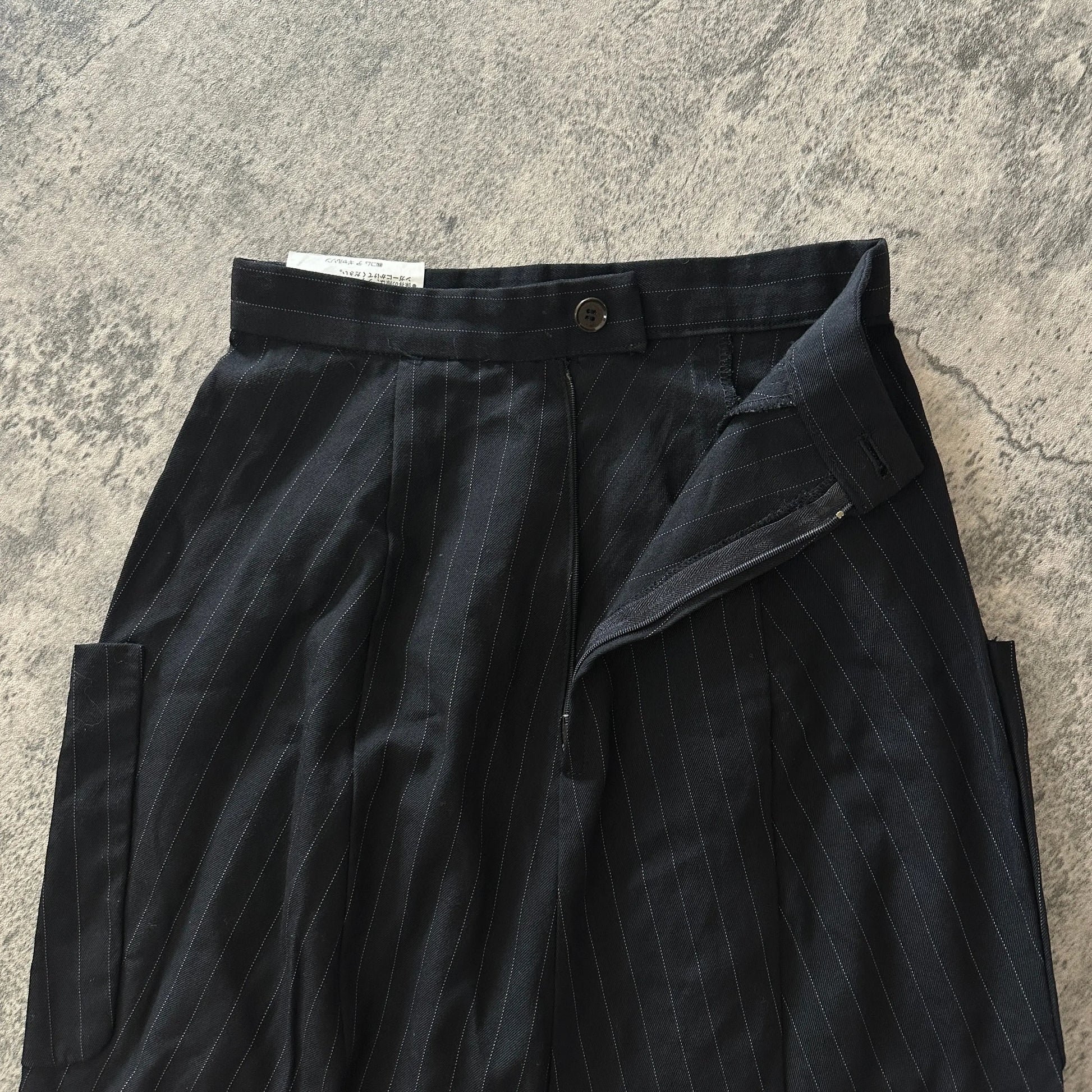 AD1992 Comme des Garçons Pinstripe Slit Skirt - 269archive