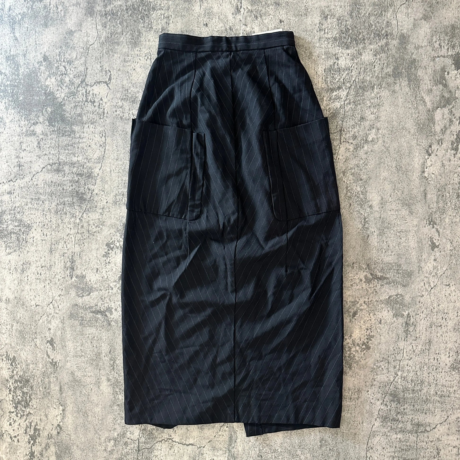 AD1992 Comme des Garçons Pinstripe Slit Skirt - 269archive